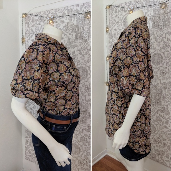 Vintage Valentino Paisley Button-Down Relaxed Fit Shirt - Picture 5 of 7